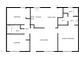 Floor plan showing the layout of the home including the kitchen, bedrooms, and bathrooms at 125 Wynnridge Dr, Angier, NC 27501