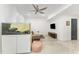 Basement featuring a lounging area with sofa, a fish aquarium, and clean, neutral finishes at 132 Fiori Hill S Dr, Hillsborough, NC 27278