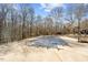 An in-ground pool with the cover still on, surrounded by bare trees at 23901 Nc-902, Bennett, NC 27208