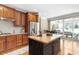 Well-appointed kitchen with stainless steel appliances and center island, perfect for cooking at 3504 Griffice Mill Rd, Raleigh, NC 27610