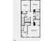 Third floor floorplan highlighting owner's suite, owner's bath, bedrooms 2 & 3, and laundry room at 414 Rowe Way, Knightdale, NC 27545