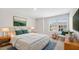 Bedroom features neutral walls and carpet flooring and a bed with decorative pillows at 417 Sapphire Rd, Burlington, NC 27215