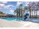 Large community swimming pool with a slide and ample deck space for lounging at 509 Queensferry Rd, Cary, NC 27511