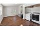 Laundry room with new washer and dryer units and storage space at 1001 Helms Pl, Raleigh, NC 27610