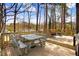 Spacious wooden deck with seating area perfect for outdoor dining and entertaining at 104 Amberhill Ct, Garner, NC 27529