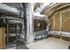 Spacious attic featuring HVAC system, ductwork, and wood framing at 151 S Harper Faith Way, Benson, NC 27504