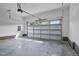 Spacious two-car garage with sealed concrete flooring and brick-lined foundation at 151 S Harper Faith Way, Benson, NC 27504