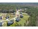 Aerial view of house on a corner lot in a residential neighborhood at 236 Star Valley Dr, Angier, NC 27501