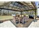 Covered backyard patio area perfect for outdoor dining and entertaining at 236 Star Valley Dr, Angier, NC 27501