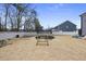 Spacious backyard with trampoline, play equipment and privacy fence offering space for activities at 239 Hopper Cir, Clayton, NC 27520