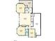 Detailed floor plan showcasing the layout of the upper level at 2550 Bittersweet Dr, Durham, NC 27705