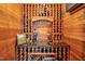Unique wine cellar offering ample storage and display space for wine enthusiasts at 2550 Bittersweet Dr, Durham, NC 27705