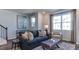 Comfortable living room with modern furnishings, lots of natural light, and stylish decor at 404 Deercroft Dr, Apex, NC 27539