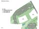 Site map showcases the Silverstone Townes neighborhood layout including greenway trails and stormwater control areas at 408 Rowe Way, Knightdale, NC 27545