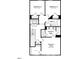 Floorplan showing Owner's Suite, bedrooms 2 and 3, and laundry room on the top floor at 408 Rowe Way, Knightdale, NC 27545