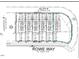 Plot map showing layout of lots on Alley H and Rowe Way with dimensions and square footage at 408 Rowe Way, Knightdale, NC 27545