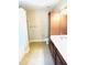 Bathroom with a shower-tub combo, linen closet, and a single sink vanity at 45 Crabtree Ct, Fuquay Varina, NC 27526