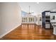Spacious living room with hardwood floors and large windows at 5313 Edington Ln, Raleigh, NC 27604