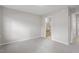 This bedroom features a neutral palette and an ensuite bathroom at 5340 Big Bass Dr, Raleigh, NC 27610