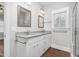 Bright bathroom with double vanities, granite countertops, and modern fixtures at 5450 Hunter Hill Rd, Rocky Mount, NC 27804