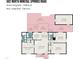 Detailed floor plan showcasing the layout of the home, including room dimensions and patio spaces at 602 N Mineral Springs Rd, Durham, NC 27703
