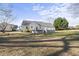 This house has a backyard with a pool and grassy area at 63 Halter Ct, Angier, NC 27501