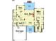 Layout showing the kitchen, great room, Primary bedroom, and garage on the main level at Lot 21H Good Shepherd Trl, Spring Hope, NC 27882