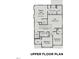 Floor plan of the home's upper level showcasing the primary suite and bedrooms at 104 Fairwinds Dr, Lillington, NC 27546