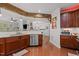 Contemporary kitchen featuring stainless steel appliances, granite counters, and an open layout concept at 10400 Rosegate Ct # 3, Raleigh, NC 27617