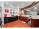 Charming kitchen featuring granite counters and brick accent wall at 10400 Rosegate Ct # 3, Raleigh, NC 27617
