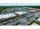 Aerial view of shops with ample parking in a beautifully landscaped business area at 10400 Rosegate Ct # 3, Raleigh, NC 27617