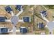 Aerial view of the neighborhood showcasing the property's location and proximity to community amenities at 118 Lockhaven Dr, Garner, NC 27529