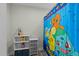 Bright bathroom featuring a fun Pokemon-themed shower curtain and neutral-toned walls at 118 Lockhaven Dr, Garner, NC 27529