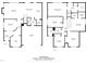 Home floor plans showing a first floor with garage and a second floor with bedrooms at 118 Lockhaven Dr, Garner, NC 27529