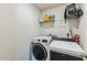 Efficient laundry area equipped with modern front-load washer and dryer at 1253 Manor Dr, Rocky Mount, NC 27804