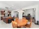 A dining area with a view of the kitchen and living room at 12812 Baybriar Dr, Raleigh, NC 27613