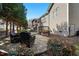 Backyard patio has plenty of space for outdoor seating in this home's backyard at 2006 Prairie Ridge Ct, Fuquay Varina, NC 27526