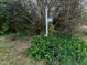 Street view of the home's address sign surrounded by colorful flowers and greenery at 2121 Allensville Rd, Roxboro, NC 27574
