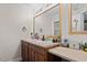 Bathroom featuring a double vanity with a long countertop at 2751 Old Fairground Rd, Angier, NC 27501
