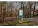 Community trail entrance with signage for the Capital Area Greenway at 2812 Dahlgreen Rd, Raleigh, NC 27615