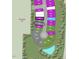 Community map showing homesite 237 circled in a wooded area at 296 Beacon Dr, Pittsboro, NC 27312