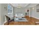 Cozy living room with ample sunlight, comfortable seating, and hardwood flooring at 3001 Imperial Oaks Dr, Raleigh, NC 27614