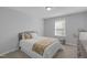 Comfortable carpeted bedroom featuring a queen bed and good natural light at 3360 Brevet St, New Hill, NC 27562
