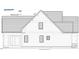 Architectural drawing of the left side elevation, detailing the windows and siding at 3400 River Manor Ct, Franklinton, NC 27525