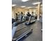 Treadmills and other fitness machines inside of the community fitness center at 4026 Overcup Oak Ln, Cary, NC 27519