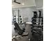 Weight training and weight lifting area inside the community fitness center at 4026 Overcup Oak Ln, Cary, NC 27519