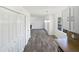 Open concept dining room featuring new flooring and access to the living room at 4507 Lazyriver Dr, Durham, NC 27712