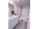 Bathroom featuring a single sink vanity and a shower-tub combination at 452 Duncan Creek Rd # 156, Lillington, NC 27546