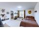 This room has a bed, closet with clothing and storage and the walls are decorated with UPS decor at 507 Southwick Pl, Mebane, NC 27302