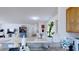 Open floor plan with views from the kitchen to the living and dining areas at 507 Southwick Pl, Mebane, NC 27302